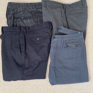 Four Pairs of Men’s Dress Pants - Banana Republic, Theory (Size 34x34)